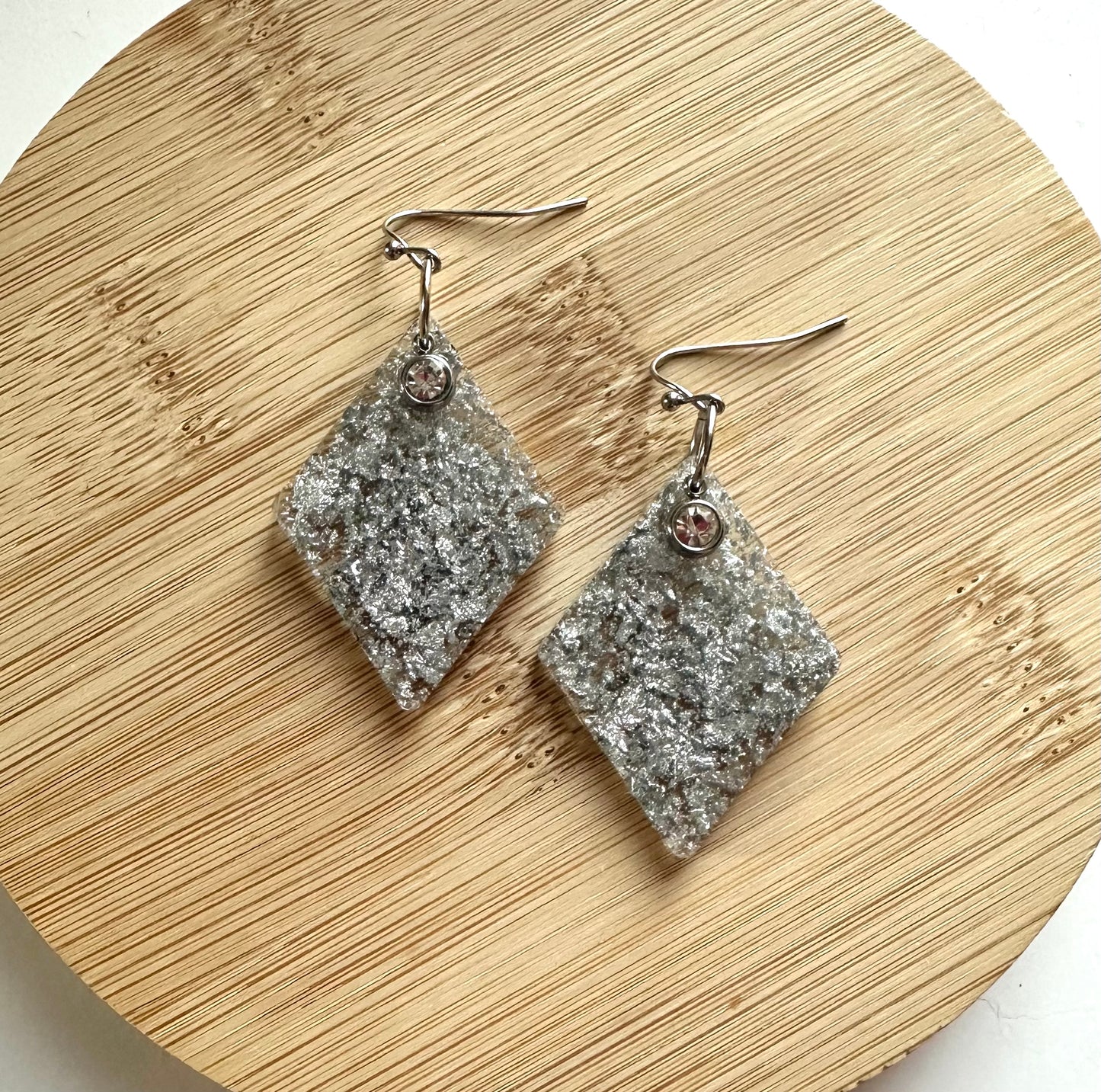 Frosted Diamond Earrings