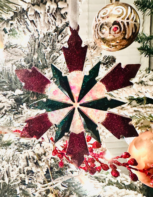 Evergreen Berry Snowflake Ornament