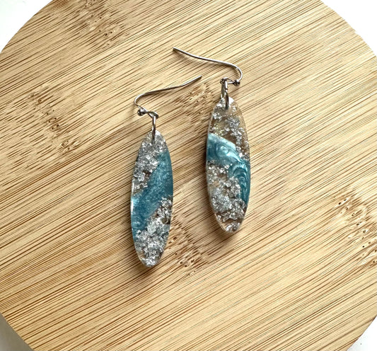 Frosted Marquise Drops